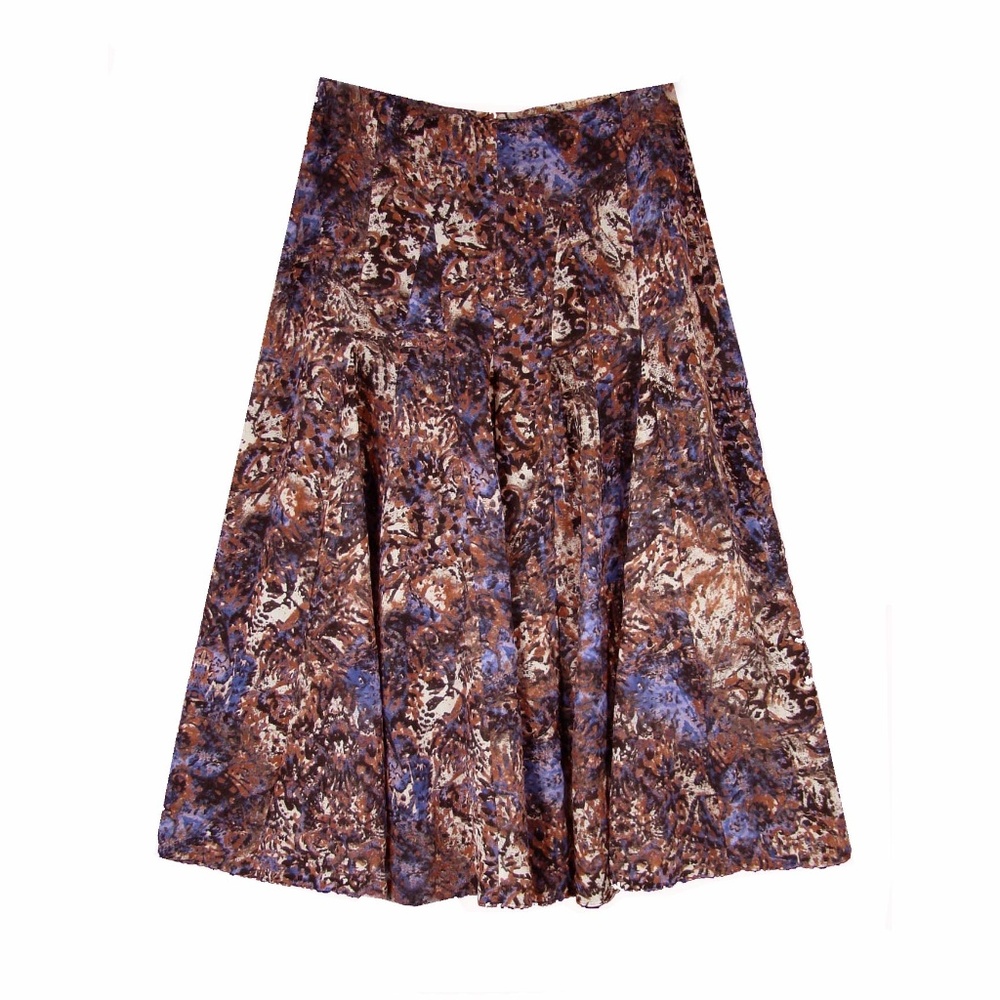 Jones New York Long Flared Chiffon Midi Skirt - 6
